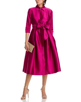 Taffeta Shirt Dress