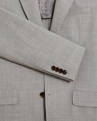 Sharkskin Classic Wool Modern Fit Suit Jacket