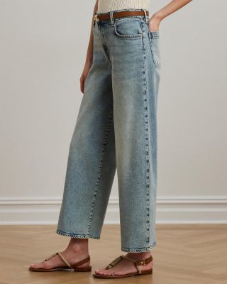 High Rise Wide Leg Crop Jeans