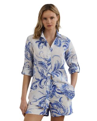 Ralph Lauren - Relaxed Fit Paisley Linen Shirt