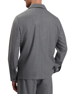 Selwynj Lightweight Wool Blend Shirt Jacket