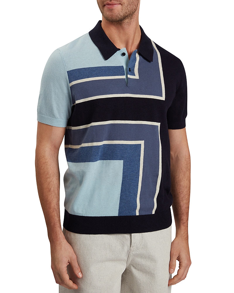 Ted Baker Ralfe Short Sleeve Color Blocked Polo