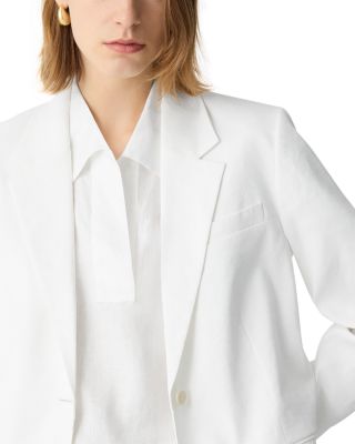 Single Breasted Linen Blazer