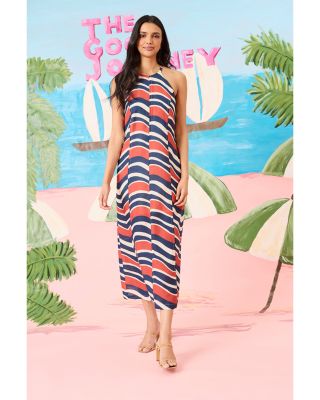 Keyhole Halter Maxi Dress