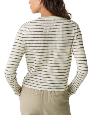 Cropped Cardigan in Linen-Blend