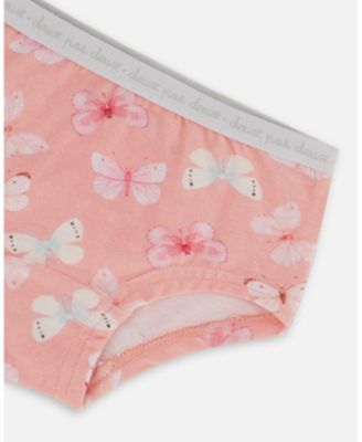 Girls' Printed Organic Cotton Short Panty - Little Kid, Big Kid