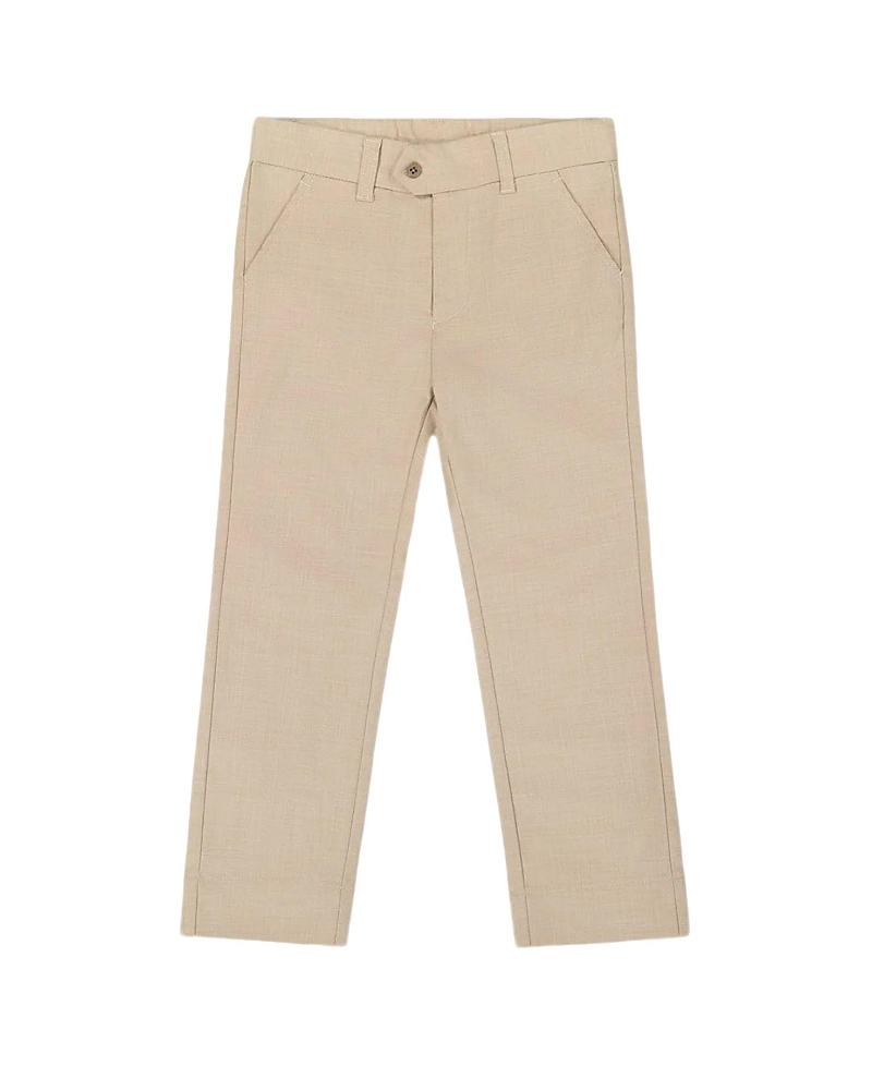 Deux Par Deux Boy's Slant Pocket Pants Light Taupe In Light Taupe