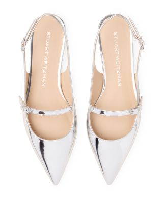 Women's Emilia Pointed Toe Slingback Mary Jane Shoes 