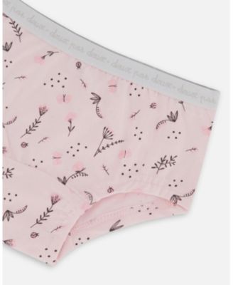 Girls' Printed Organic Cotton short Panty - Little Kid, Big Kid