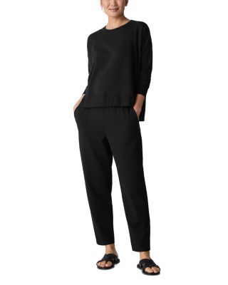 High Waisted Tapered Ankle Pants