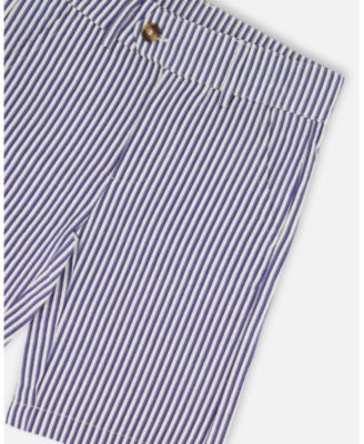 Boys' Slant Pocket Bermuda Striped Shorts - Little Kid, Big Kid