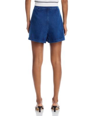Denim Tab Waist Shorts