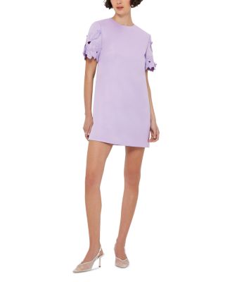 Aurie Appliqu&amp;eacute; Short Sleeve Mini Dress