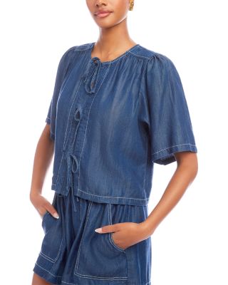 Nadine Bow Detail Top