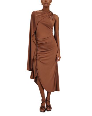 REISS - Kyra Cape Sleeve Jersey Dress