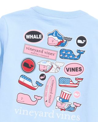 Vineyard Vines Boys' USA Sticker Short Sleeved Pocket Tee Little
