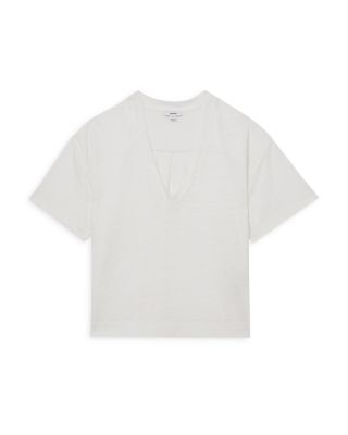Ember Relaxed V Neck Linen Tee