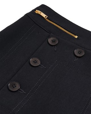 Sidney Wide Leg Button Detail Trousers