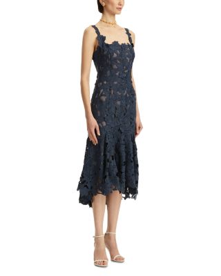 Guipure Asymmetrical Day Dress