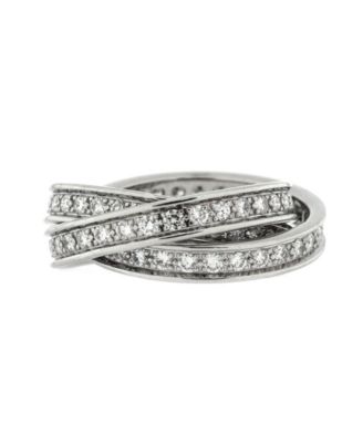 Pre-Owned Cartier Trinity Ring 18K White Gold and Diamonds