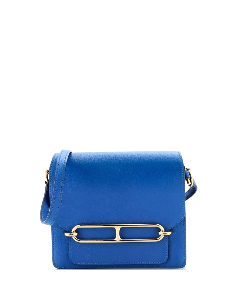 Pre-owned Pre-owned Hermes Hermes 18 Roulis Bag Evercolor In Blue
