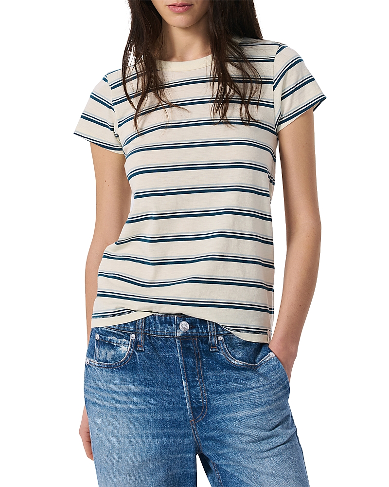Rag & Bone The Slub Stripe T-shirt In Neutral