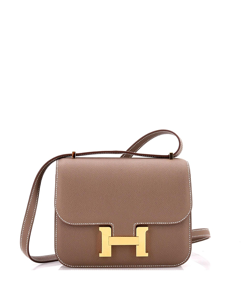Pre-owned Pre-owned Hermes Hermes 18 Constance Nm Bag Epsom In Gray