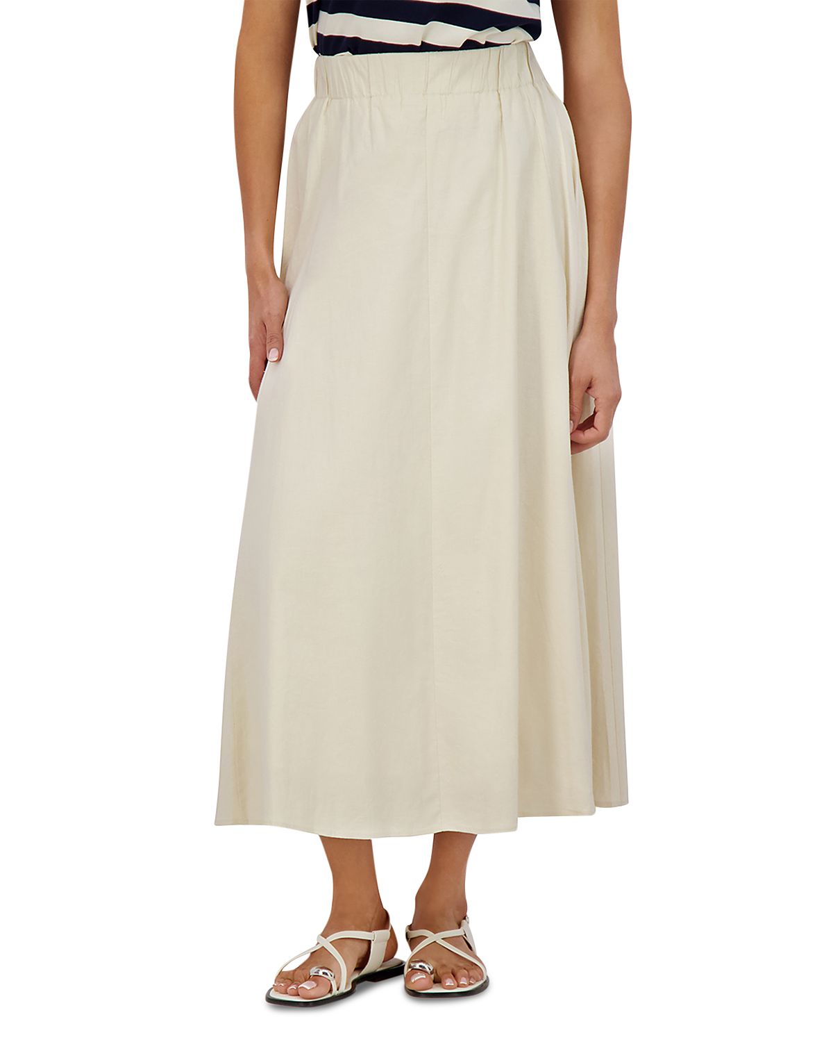Point Linen Panel Skirt