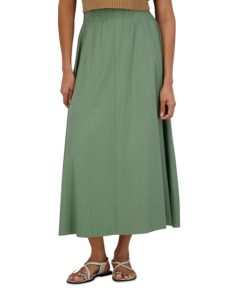 Point Linen Panel Skirt