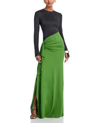 Victoria Beckham - Ruched Long Sleeve Gown
