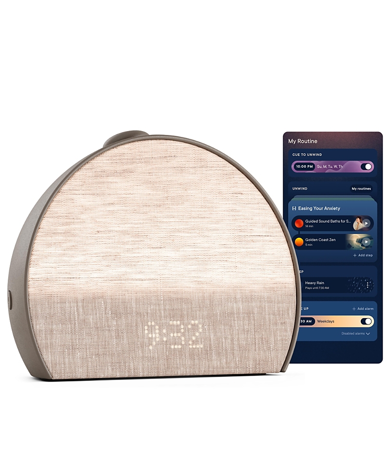 Hatch, Inc. Restore 3 Smart Sunrise Alarm Clock Sound Machine Screen-Free Bedroom Sleep Guide