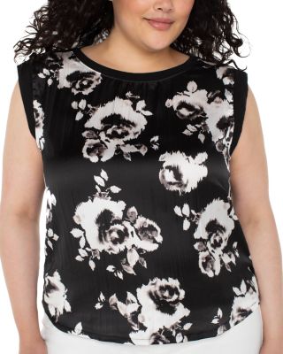 Liverpool Los Angeles Plus Sleeveless Woven Top