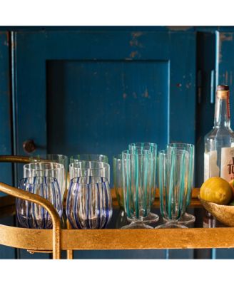 Nuovo Stripe Champagne Glass