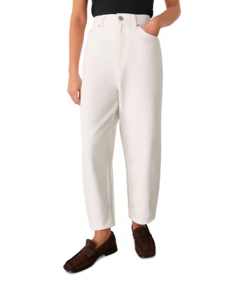 Petites Authentic Barrel Leg Jeans in White