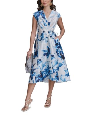 Floral Print A Line Dress