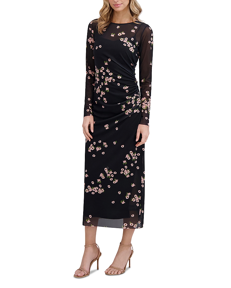 Ted Baker Printed Mesh Column Dress