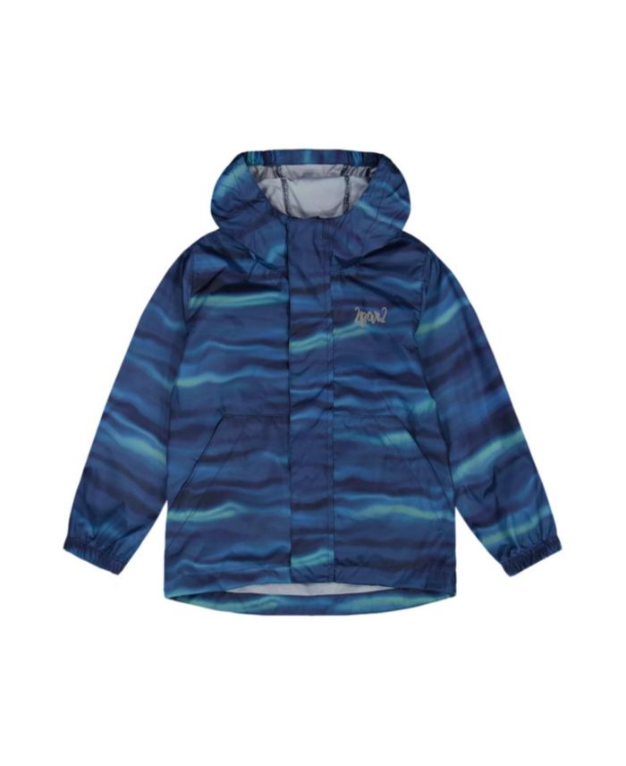 Boys' Printed Wave Packable Windbreaker - Little Kid