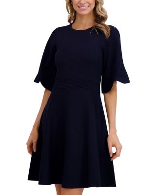 Flared Sleeve Mini Dress