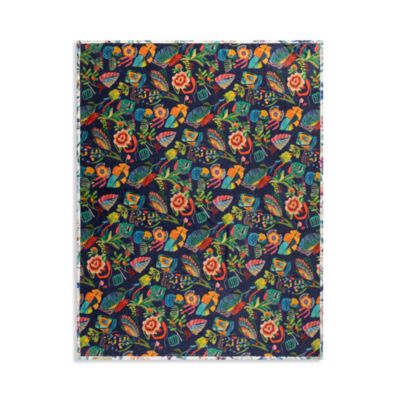 Verney Floral Reversible Travel Blanket