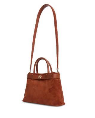 Roan Suede Top Handle Tote