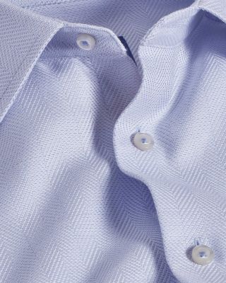 Trim Fit Tic Herringbone Dress Shirt