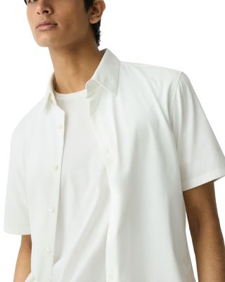 Irving Short-Sleeve Shirt in Structure Knit