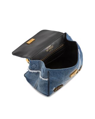 Denim Top Handle Bag