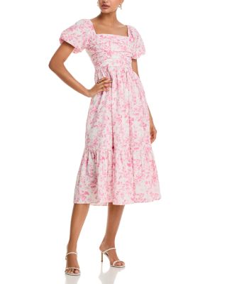 Floral Midi Dress - Exclusive 
