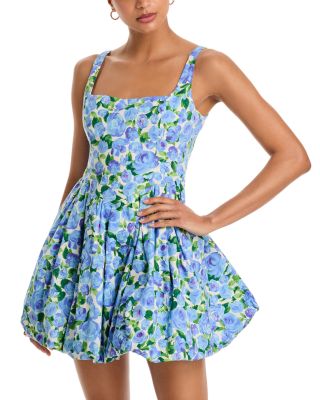 Floral Bubble Hem Dress - Exclusive
