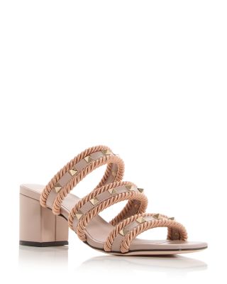 Valentino Garavani - Women's Rockstud Embellished Slide Sandals