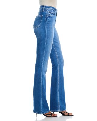 Selma Mid Rise Baby Boot Jeans in Rosales