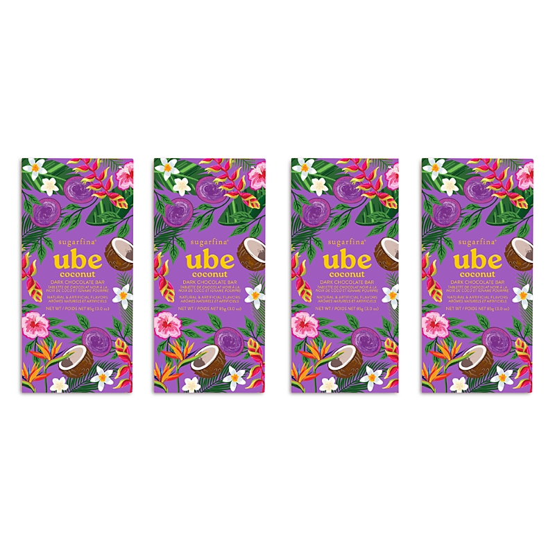 Sugarfina Ube Coconut Cream Chocolate Bar, Set Of 4