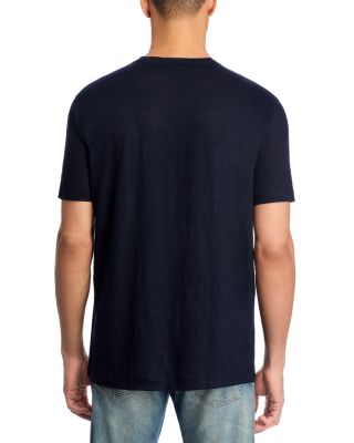 x David Beckham Taut 73 Linen Crewneck Tee