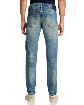 x David Beckham Slim Fit Jeans in Medium Blue